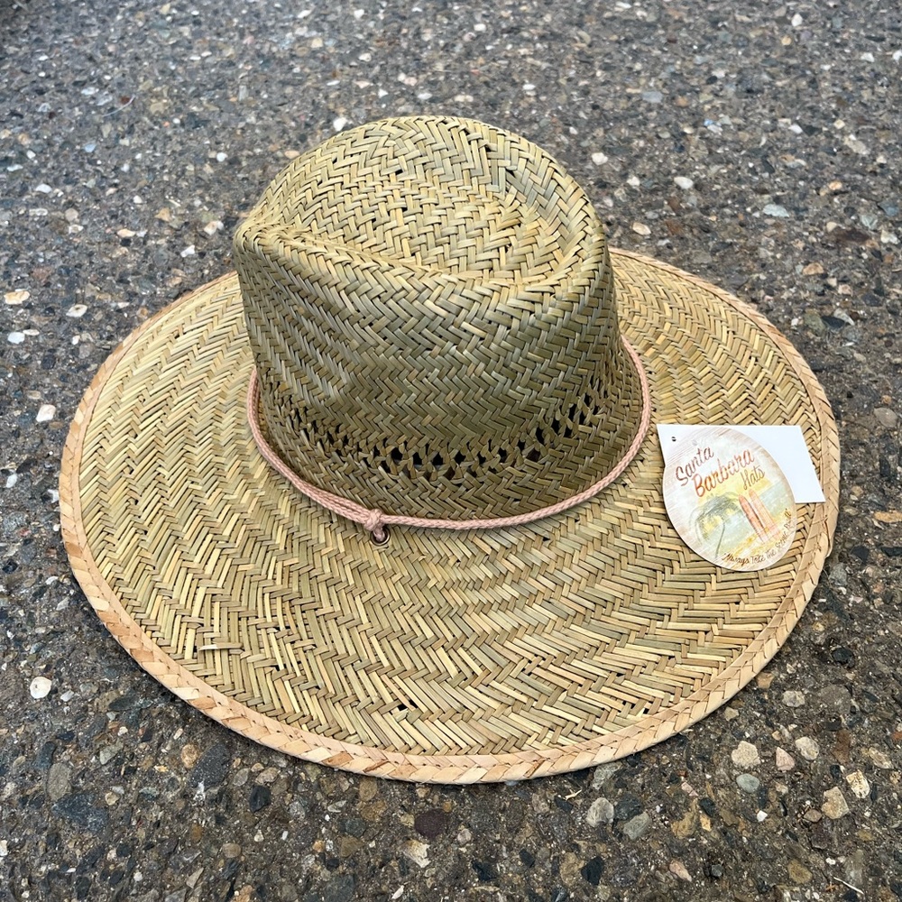 Santa Barbara Safari/Rush Tan Cord Woven Straw Hat